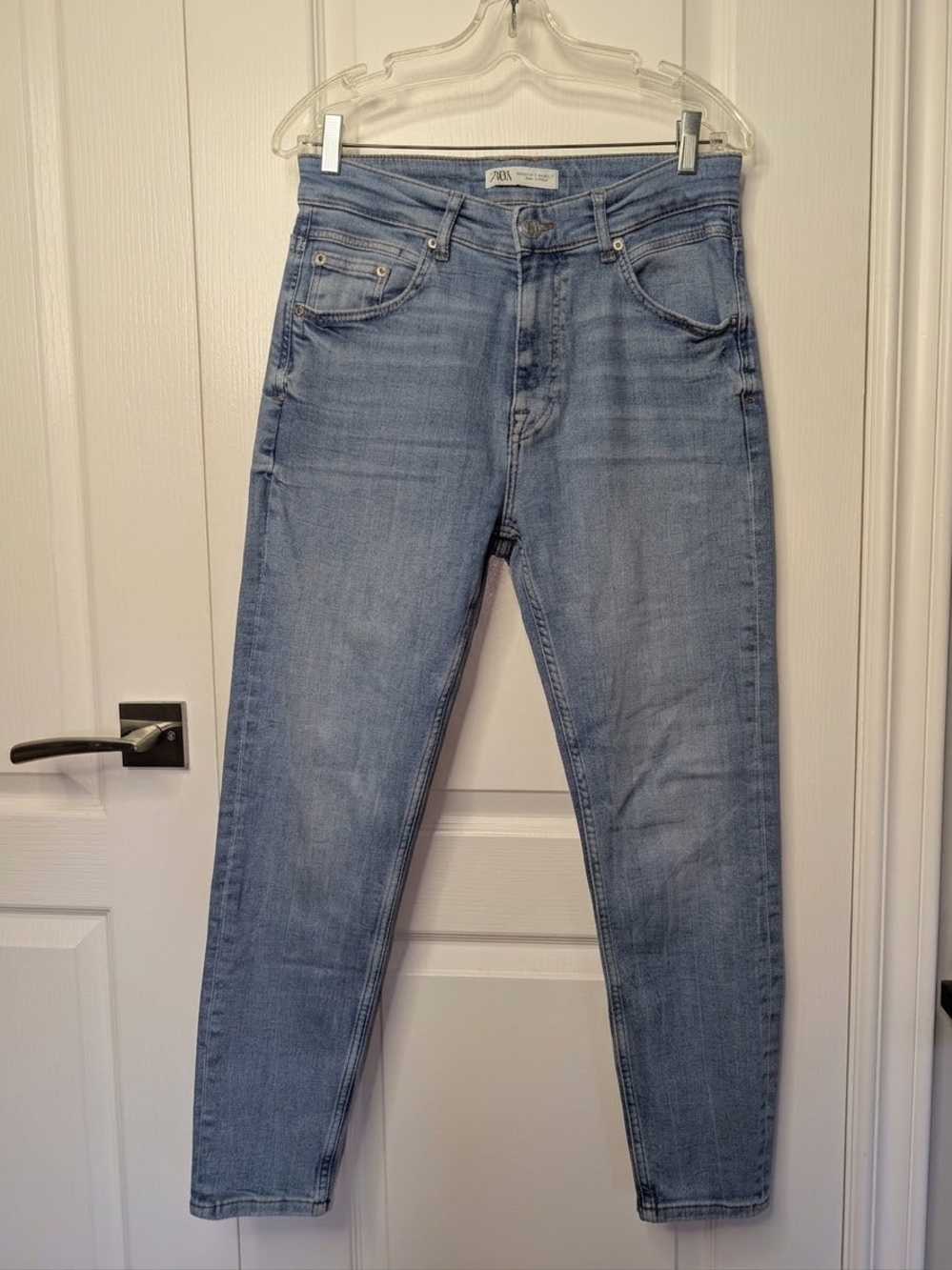 Zara Light Blue Women's High-Rise Jeans